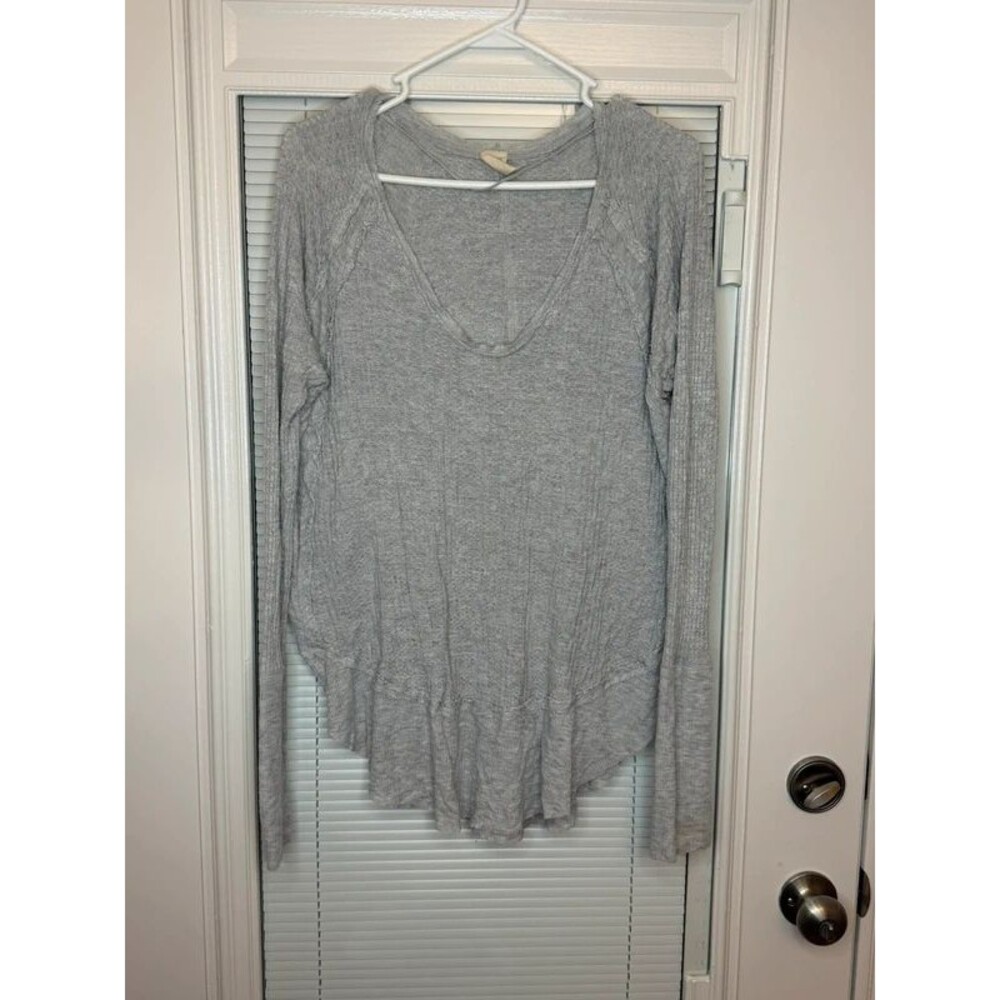 Free People We The Free Gray Lightweight Sweater Size M